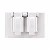 Eaton Cooper Wiring Non-metallic Duplex Receptacle Cover, White Horizontal (White, Horizontal)