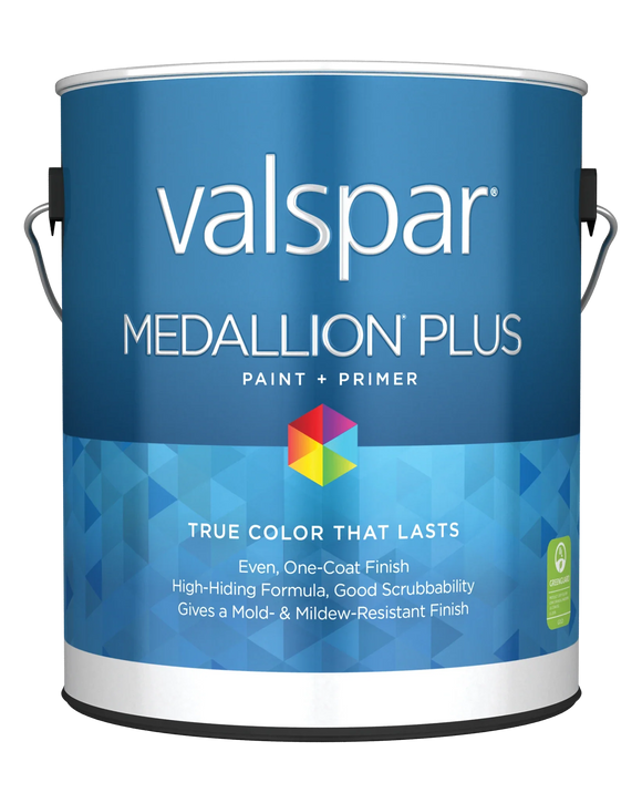 Valspar Medallion® Plus Interior Paint and Primer (1 Quart, Ultra White Base 1, Eggshell)