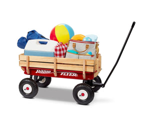 Radio flyer wagon with best sale wood sides