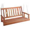 Beecham Swing Co. Diamond Back Oak Porch Swing 4 ft