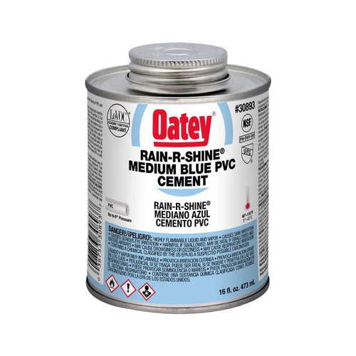 Oatey® Rain-R-Shine® Medium Blue PVC Cement