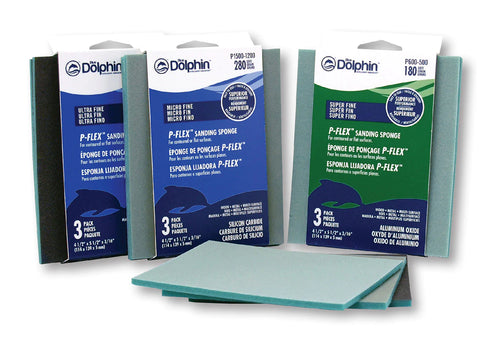 Blue Dolphin P-FLEX™ Sanding Pads 180 Grit 5-1/2” x 4-1/2”